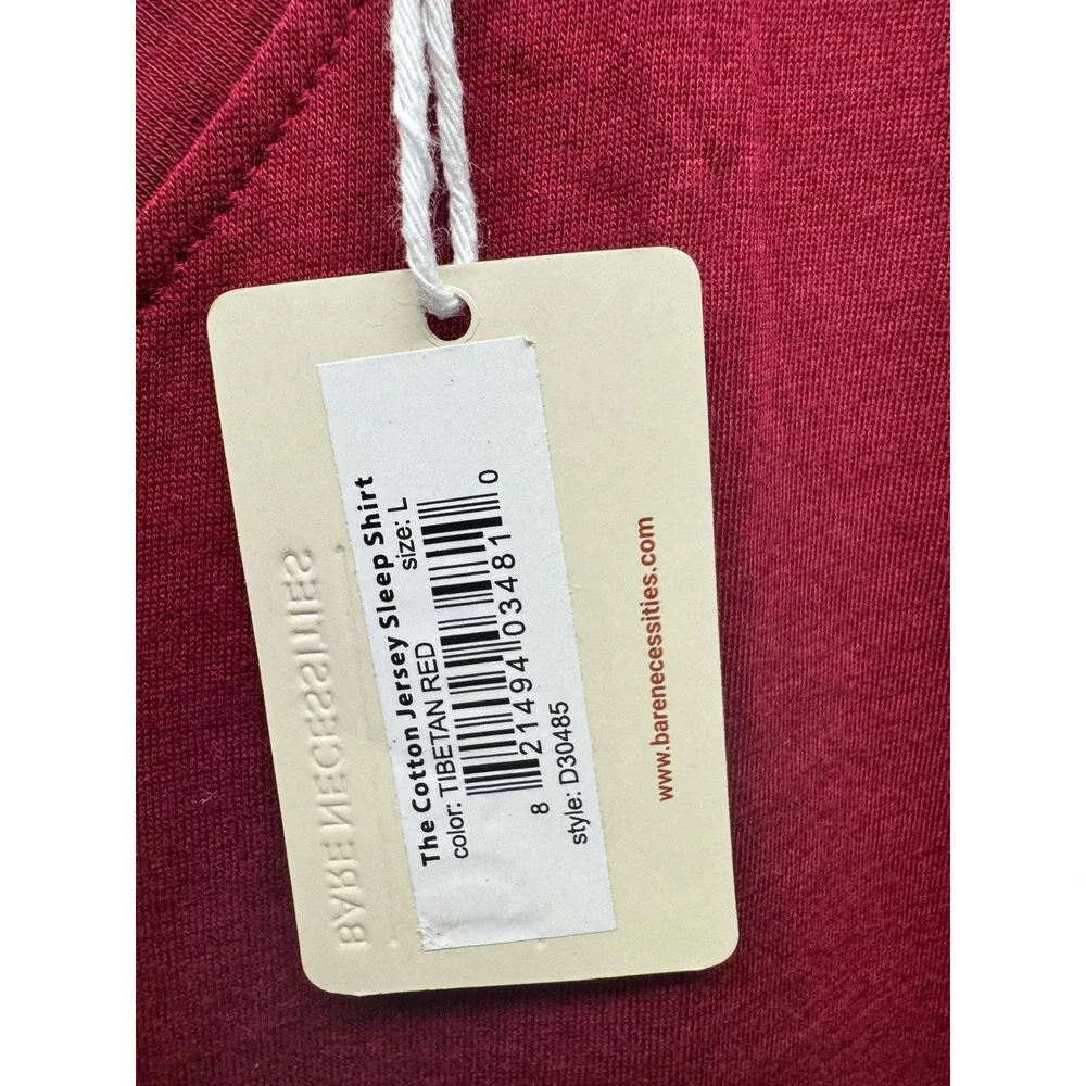 Bare Necessities Cotton Jersey Sleep Shirt Women‎ L Tibetan Red Heart Graphic